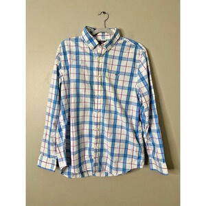 Vineyard Vines Slim Fit Whale Shirt Mens Large Button Down Plaid Long Sleeve